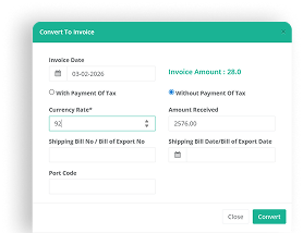 Convert Modal